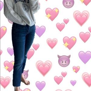 Madewell Dark Wash Slim Boyfriend Jeans